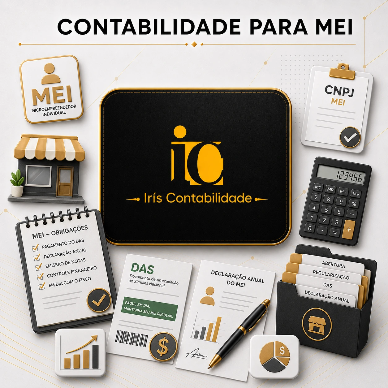 Arte do serviço CONTABILIDADE PARA MEI